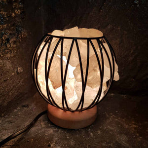 Quartz Crystal Cage Lamp (approx. 16x16cm)