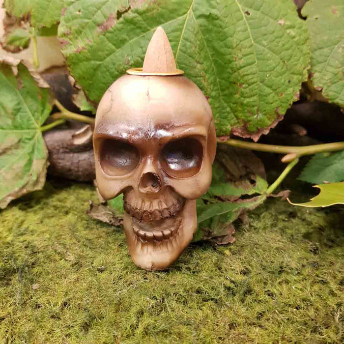 Mini Skull Backflow Incense Burner (approx.