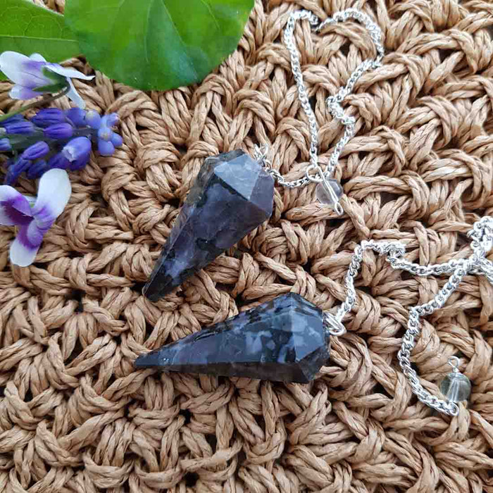 Indigo Gabbro aka Mystic Merlinite Pendulum (assorted)