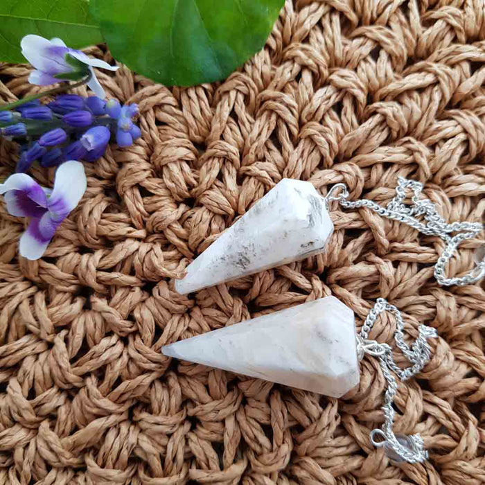 Scolecite Faceted Pendulum (assorted)