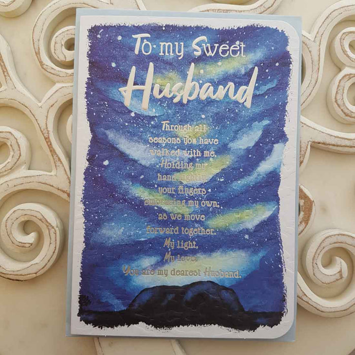 To My Sweet Husband Through All Seasons You Have Walked With Me Card