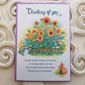 Thinking Of You I Might Dream Of Grass And Flowers Card