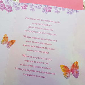For A Wonderful Granddaughter Dearest Granddaughter You Are A special Light In Our Lives Card