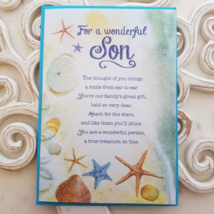 For A Wonderful Son The Thought Of You Brings A Smile From Ear To Ear Card