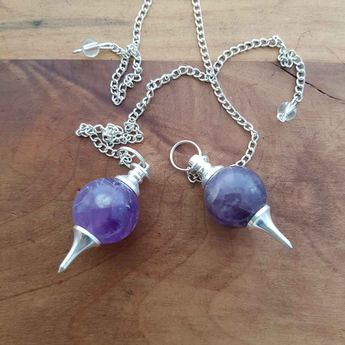 Amethyst Ball Pendulum (assorted)