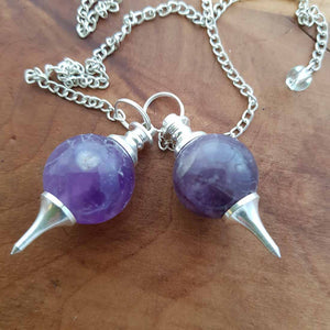 Amethyst Ball Pendulum (assorted)