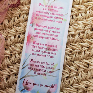 Mum Your Love Is Endless And Selfless Bookmark
