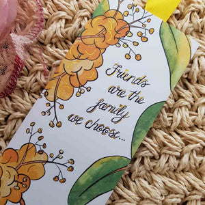 Friends Are The Family We Choose Bookmark (approx. 18.5x5.5cm)