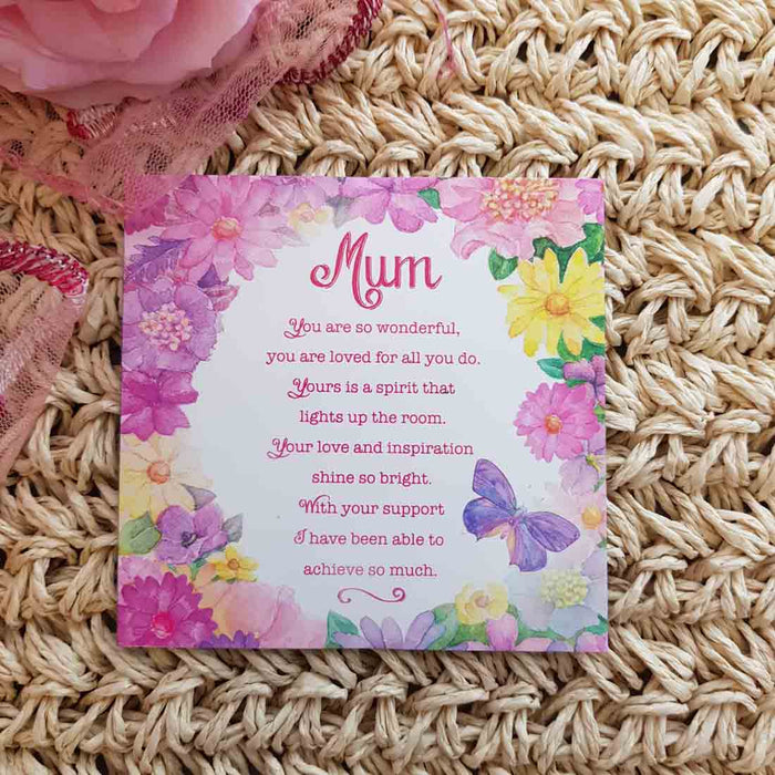 Mum You Are So Wonderful Magnet (approx.9x9cm)