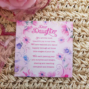 Dear Daughter You Are The Most Beautiful Joy In Our Lives Magnet (approx.9x9cm)