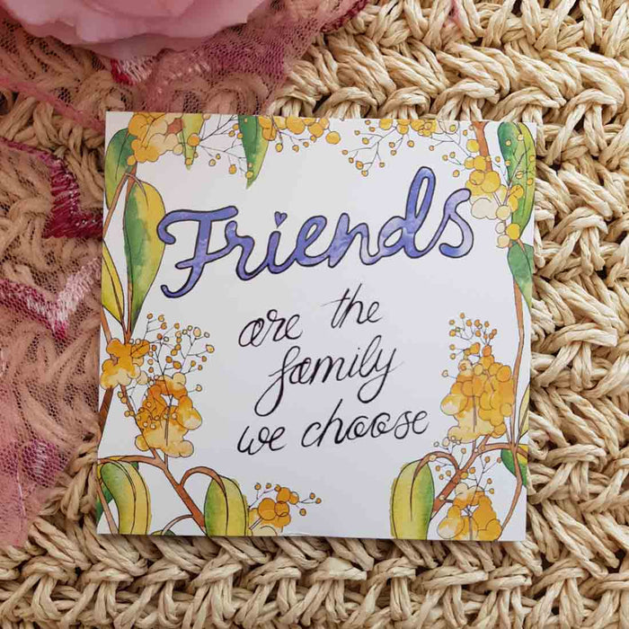 Friends Are The Family We Choose Magnet (approx.9x9cm)