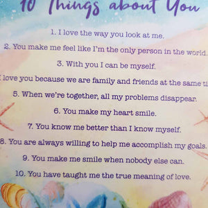 10 Things About You Magnet (approx.9x9cm)