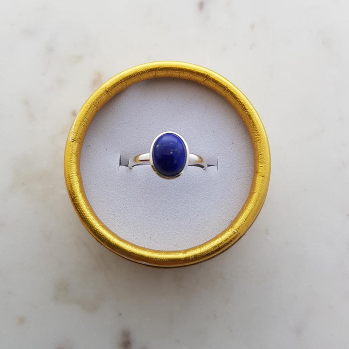 Lapis Ring (sterling silver & assorted designs)