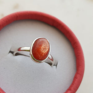 Sunstone Ring (sterling silver & assorted)