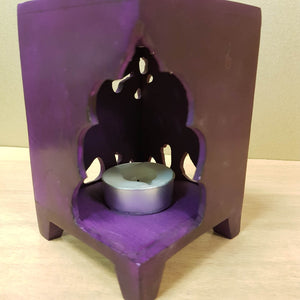 Purple Elephant Soapstone Oil Burner (approx. 12.5x8x8cm)