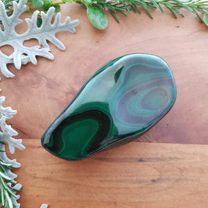 Malachite Polished Free Form (approx. 9x5x2.5cm)