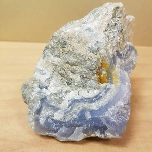 Blue Lace Agate Geode Specimen (approx. 9x10x8cm)