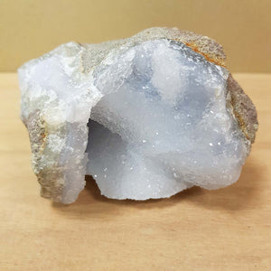 Blue Lace Agate Geode Specimen (approx. 8x11x6cm)