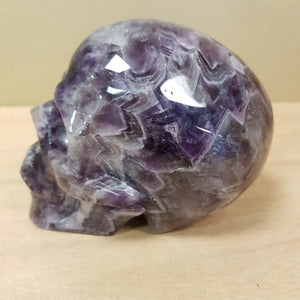 Chevron Amethyst aka Dream Amethyst Skull (approx. 8.5x11x7cm)