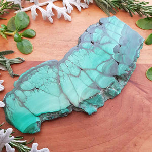 Malachite Slab (approx. 14x6cm)