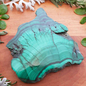 Malachite Slab (approx. 10x8.5cm)