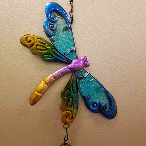 Blue Dragonfly Bell Wind Chime
