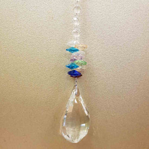 Belle Lumiere Colourful Hanging Teardrop Crystal