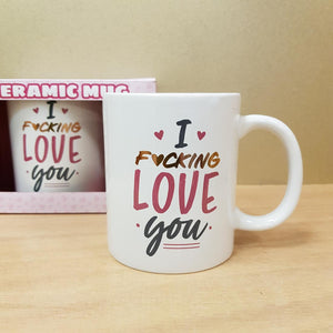 I F*cking Love You Mug (approx. 12x8.5x9.5cm)