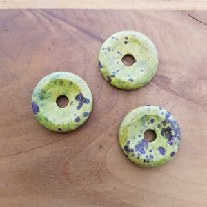 Stitchtite & Serpentine aka Atlantisite Donut Pendant (assorted)