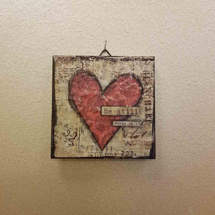 Be Still Psalm 46:10 Tile Wall Art (approx. 9.5x9.5cm