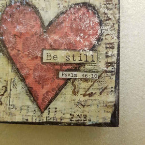 Be Still Psalm 46:10 Tile Wall Art (approx. 9.5x9.5cm