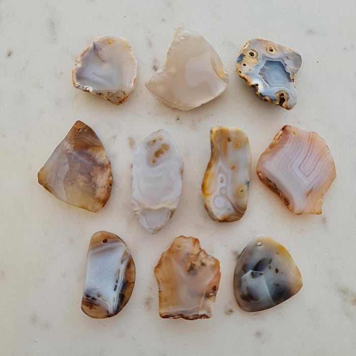 Agate Chunky Nugget Pendant (assorted)