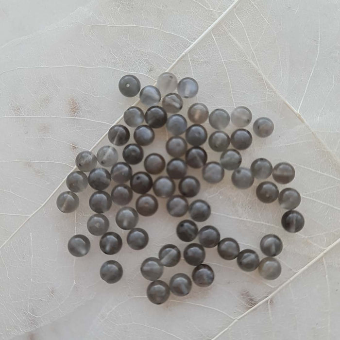 Black Moonstone Bead (assorted. approx. 6mm round bead)