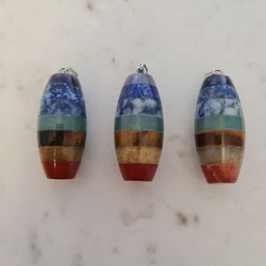 Chakra  Bullet Shaped Pendant