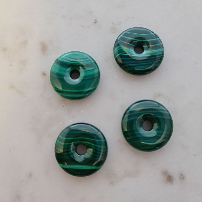 Malachite Donut Pendant (assorted)