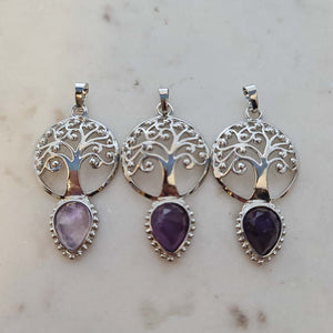 Amethyst Tree of Life Pendant