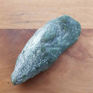 Greenstone Piece from the West Coast of the South Island New Zealand (approx. 13.5x5.5x2.5cm)