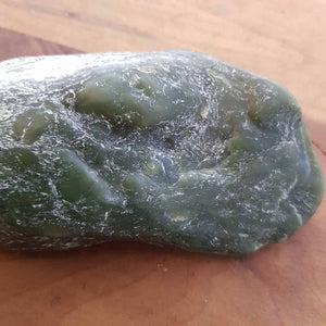 Greenstone Piece from the West Coast of the South Island New Zealand (approx. 13.5x5.5x2.5cm)