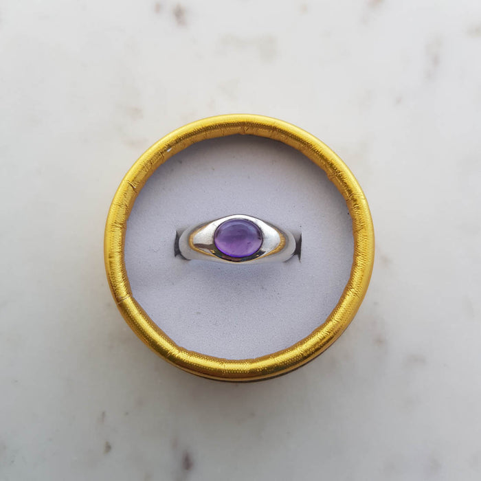 Amethyst Ring (Sterling Silver)