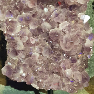 Amethyst Cluster on Metal Stand