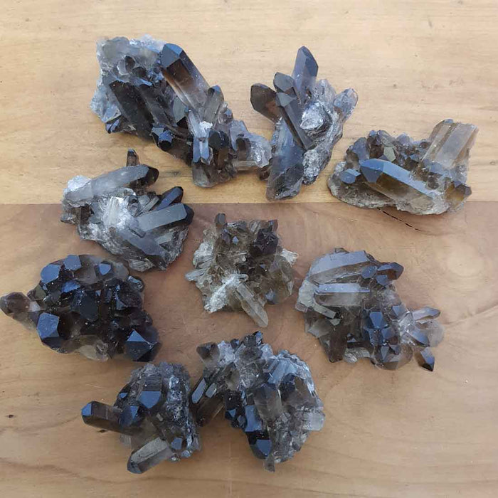 Smoky Quartz Cluster (assorted. approx. 4.8-8.8x3.6-7.4x2.3-4.8cm)