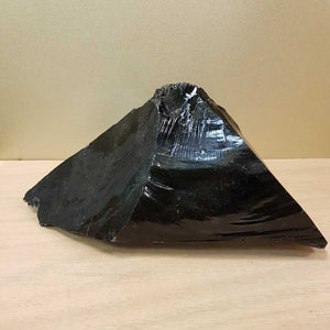 Black Obsidian Rough Rock (approx. 26x15x17cm)