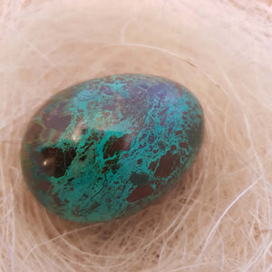 Chrysocolla Egg from Peru