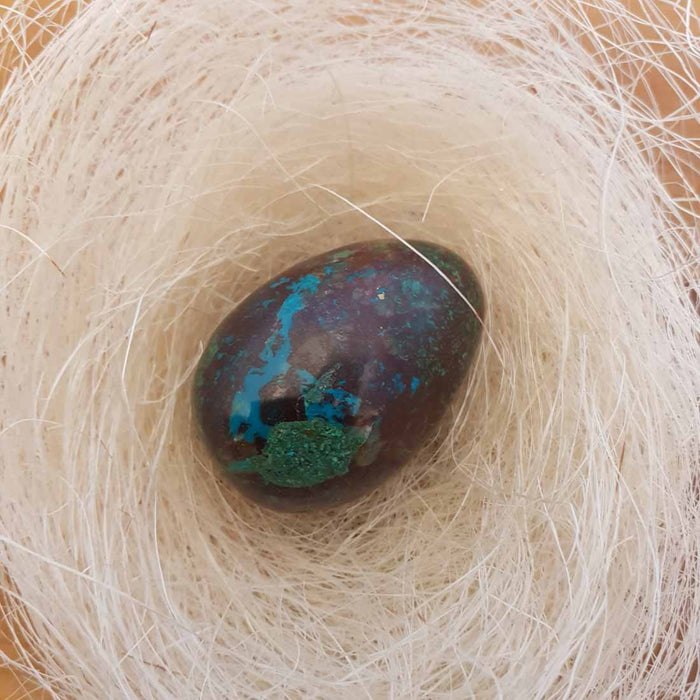 Chrysocolla Egg from Peru (approx. 5.5x3.5cm)