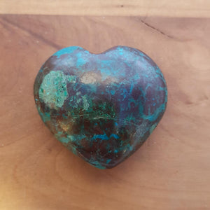 Chrysocolla Heart from Peru
