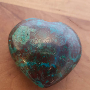 Chrysocolla Heart from Peru