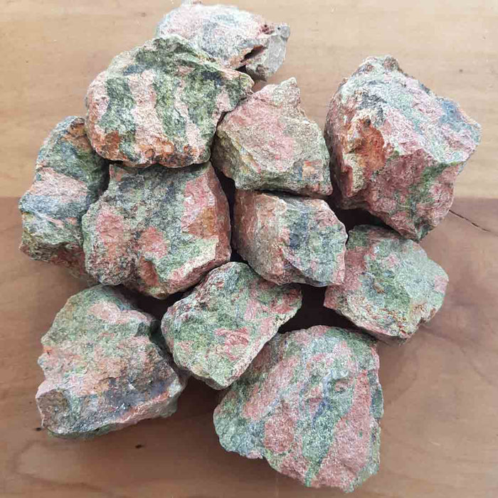 Unakite Rough Rock (assorted. approx. 3-3.7x3.6-5.5x3.6-6cm)