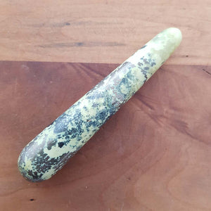 Serpentine & Pyrite Wand (approx. 12.5x2.3cm)