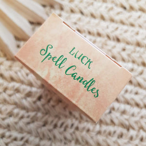 Luck Blessed Bee Beeswax Candles (Green. approx. 10x1cm each)