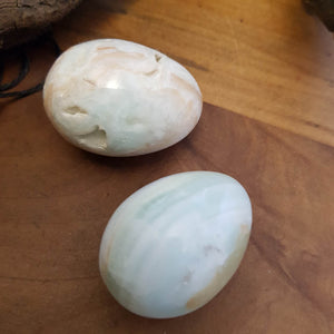 Caribbean Blue Calcite Egg